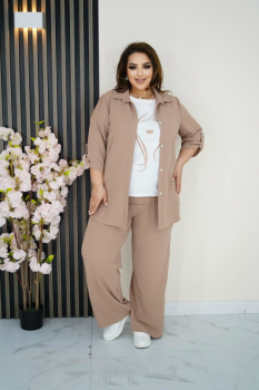 Костюм тройка "Маркиза" бежевый