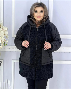 Демисезонная куртка "Барашек", черный Демисезонная куртка "Барашек", черный