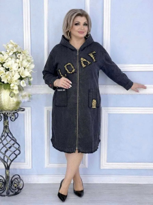 Джинсовый кардиган "LOVE" черный 