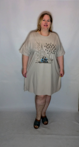 Платье-туника "Город" (Китай, Yalina) — размеры единый