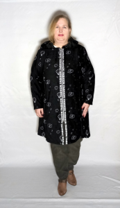 Кардиган-ветровка "FASHION"  (рисунок на черном)